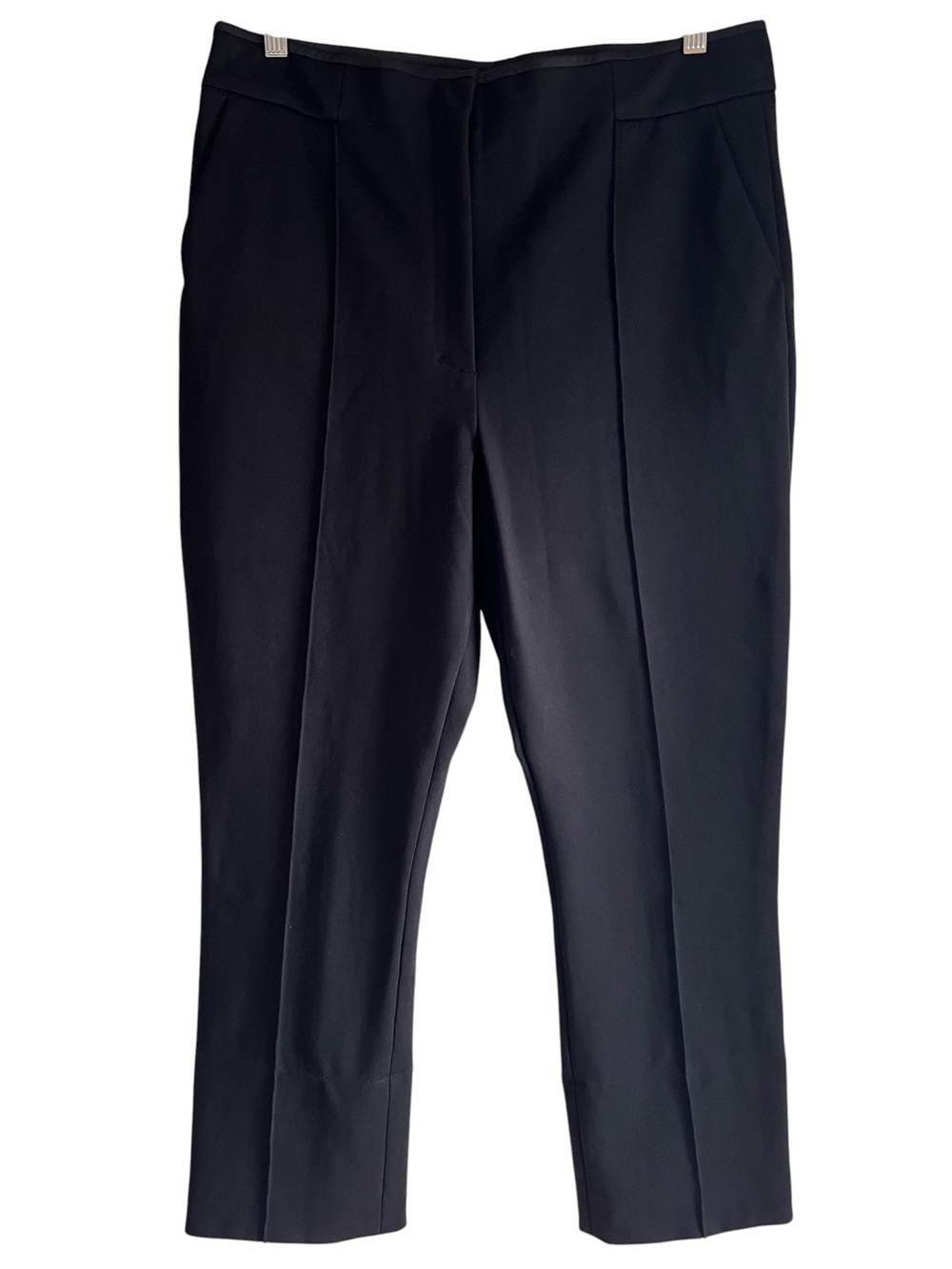 Dorothee Schumacher pin tuck cropped stretch dress pants XXL excellent condition